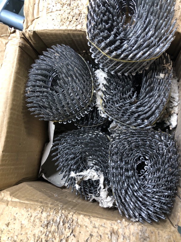 Photo 3 of 3600 Count 2-1/2 Inch x .090-Inch Ring Shank 304 Stainless Steel Siding Nails 15-Degree Collated Wire Coil Siding Nails for Cement Board Siding or Fencing Applications