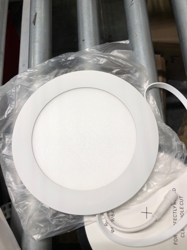 Photo 3 of 6 Inch 5CCT Ultra-Thin LED Recessed Ceiling Light with Junction Box, 2700K/3000K/4000K/5000K/6000K Selectable, 12W Eqv 110W, Dimmable Can-Killer Downlight, 1000LM High Brightness