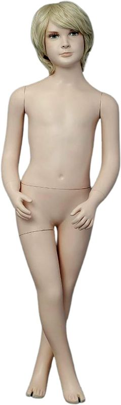 Photo 1 of USAKHV Realistic Baby - Youth Child Kid Unisex Fiberglass Mannequin Full Body Model Stand Display and Ages (ITA3 - 9/10 y.o)
