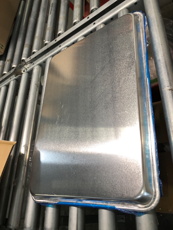 Photo 3 of  Half Size Baking Sheet Pan Aluminum Commercial Pan for Oven Freezer Bakery Hotel Restaurant 13" × 18" 12PACK Half Size 18"×13"