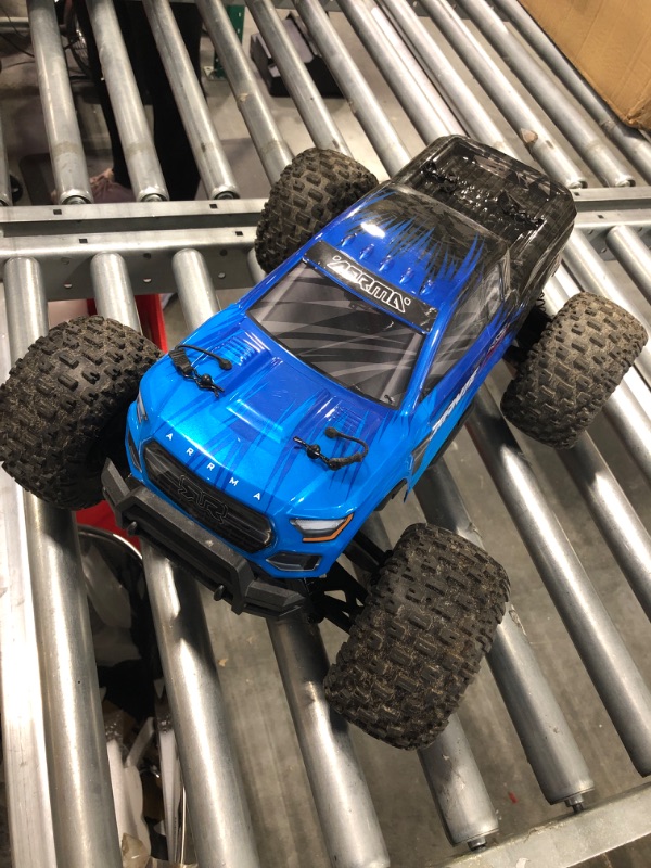 Photo 3 of ARRMA RC Truck 1/10 Granite 4X2 Boost MEGA 550 Brushed Monster Truck RTR with Battery & Charger, Blue, ARA4102SV4T2