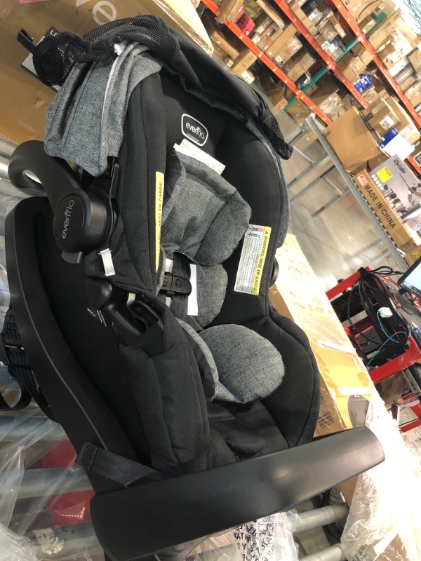 Photo 4 of Evenflo LiteMax 35 Infant Car Seat, Lightweight, Extended Use, Belt Lock-Off, Ergonomic Handle
