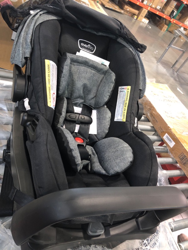 Photo 3 of Evenflo LiteMax 35 Infant Car Seat, Lightweight, Extended Use, Belt Lock-Off, Ergonomic Handle
