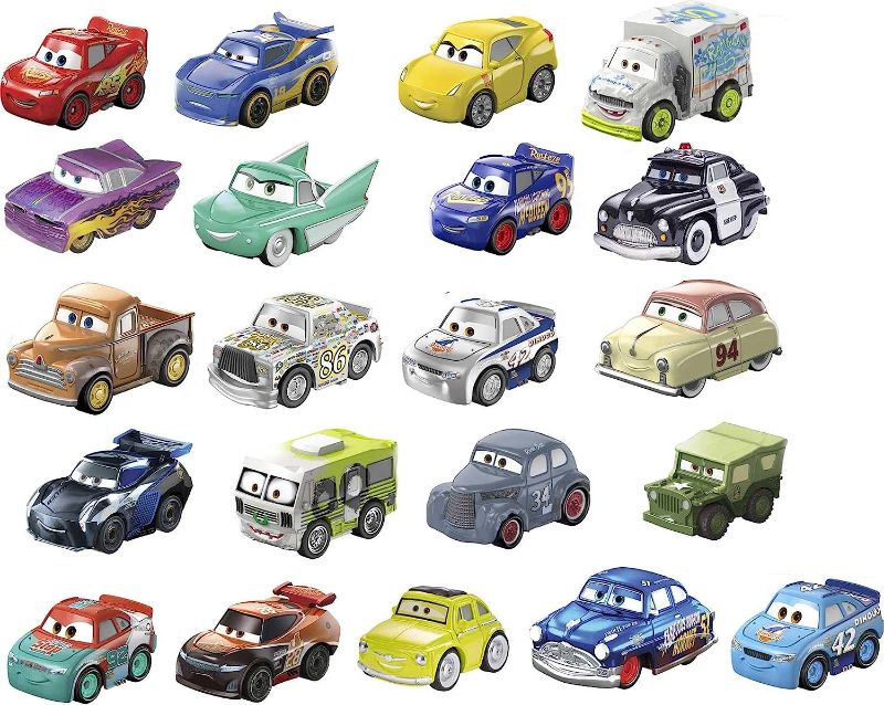 Photo 1 of Disney Cars Toys Mini Racers 21-Pack of Collectible Die-Cast Toy Cars & Trucks Inspired by Movie Characters (Amazon Exclusive)
