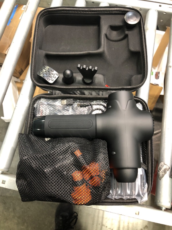 Photo 3 of DACORM Massage Gun, Percussion Muscle Massage Gun for Athletes, Handheld Deep Tissue Massager, Super Quiet Portable Electric Sport Massager of Y8 Pro Max. (Carbon-15 Heads)
