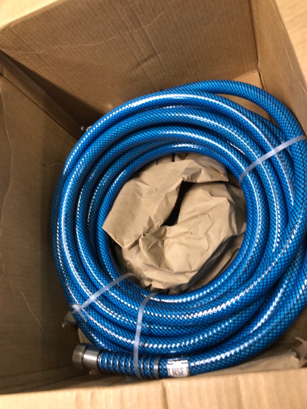 Photo 3 of Camco 50ft Premium Drinking Water Hose - Lead Free and Anti-Kink Design - 20% Thicker than Standard Hoses - Features a 5/8" Inner Diameter (21009)