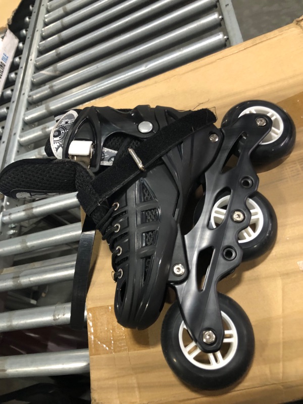 Photo 3 of Adjustable Inline Skates Speed Racing Skates for Teenagers and Adults 3-Wheel Fitness Inline Skates Men and Women High Perfor M?2.5-6?