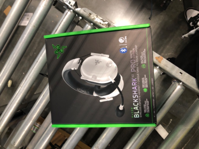 Photo 2 of NEW Razer BlackShark V2 Pro Wireless Gaming Headset 2023 Edition: 50MM Titanium Drivers - HyperClear Super Wideband Mic - Noise-isolating Earcups - Ultra-Soft Memory Foam- 70 Hour Battery Life - White White Generation 2