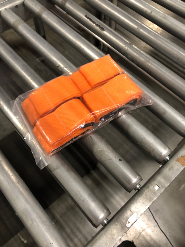 Photo 2 of BlueCosto Luggage Straps for Suitcases Travel Belt Suitcase Strap, 4-Pack, Orange 4Pack_Orange