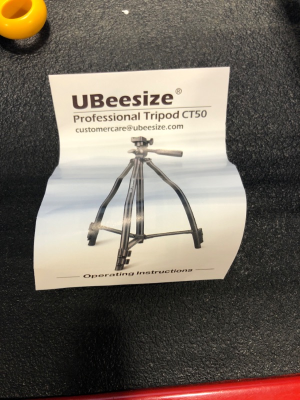 Photo 1 of UBeesize 50” Phone Tripod Stand, Aluminum Lightweight Tripod for Camera and Phone, Cell Phone Tripod with Phone Holder and Carry Bag, Compatible with iPhone & Android