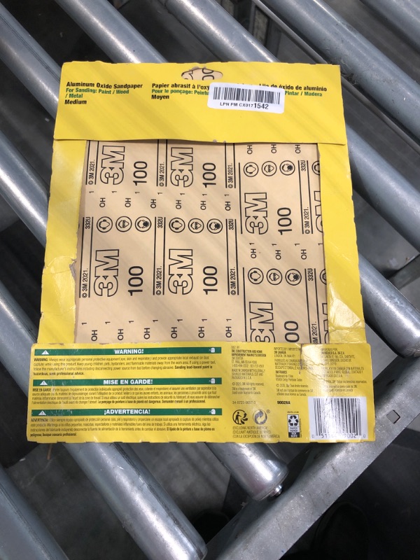 Photo 1 of 3M All-Purpose Sandpaper-5PK MEDIUM SANDPAPER