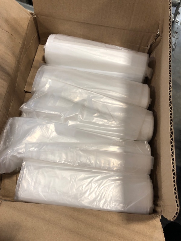 Photo 2 of 33 Gallon Clear Trash Bags - 33 inch x 39 inch - 1.5 MIL (eq) - CSR Series & Ultrasac - 792763 UltraSac 33 Gallon Trash Bags - (Huge 100 Pack/w Ties) Clear 20 Count (Pack of 5) 1.5 MIL (eq) Trash Bags+ Waste BagUL 33 GAL
