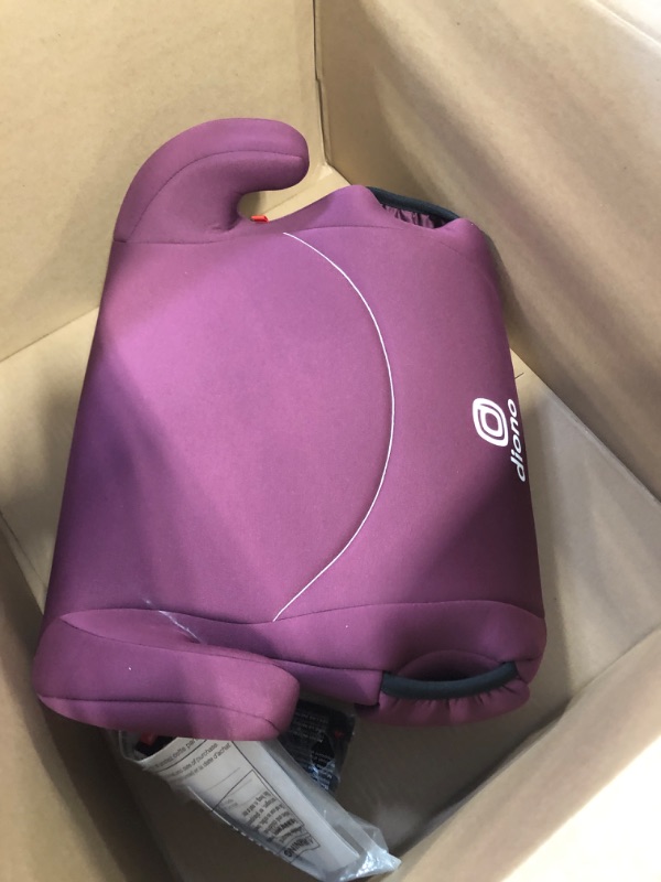 Photo 3 of Diono Solana 2 XL, Dual Latch Connectors, Lightweight Backless Belt-Positioning Booster Car Seat, 8 Years 1 Booster Seat, Pink 2019 LATCH Connect Single Pink