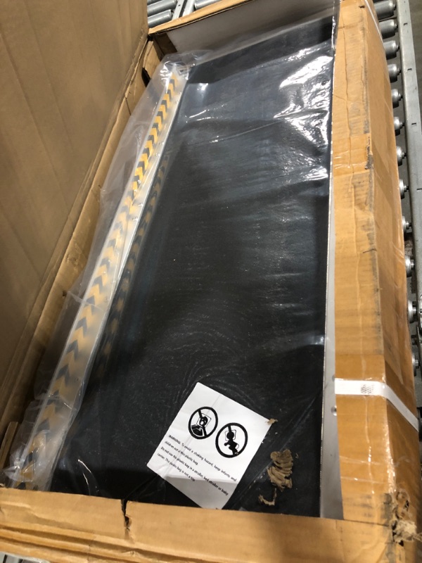 Photo 1 of LEMNISCATE Wheelchair Ramp 6FT, Portable Wheelchair Ramp for Home, Lightweight Aluminum Ramp for Steps, Non-Skid Threshold Ramp for Doorways, Curbs, Foldable Mobility Scooter Ramp 6 FT