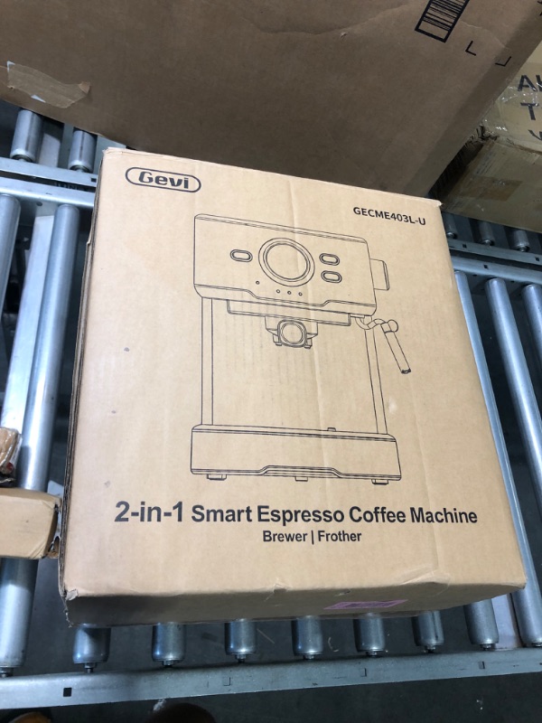 Photo 1 of Gevi Espresso Machine, Espresso Maker with Milk Frother Steam Wand, Compact Espresso Super Automatic Espresso Machines for home Cappuccino, Latte Tibetan Black