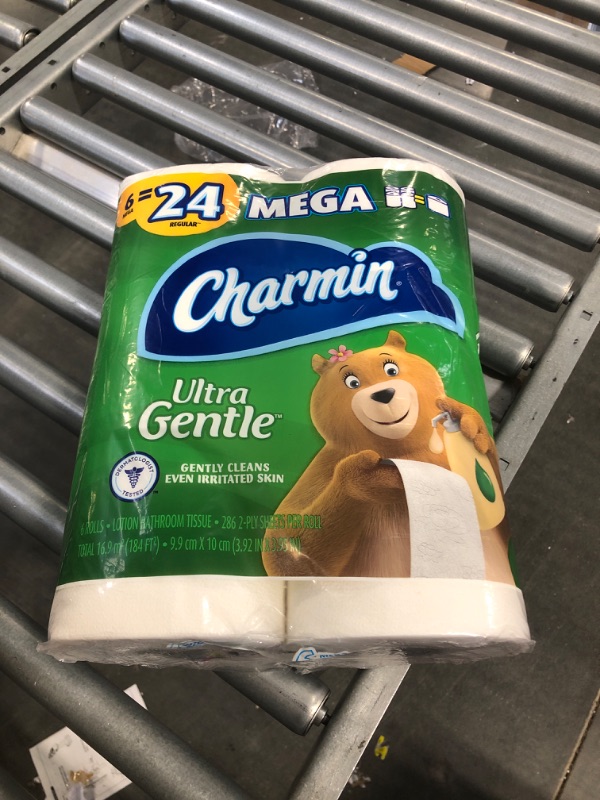 Photo 2 of Charmin Ultra Gentle Lotion Bathroom Tissue, Mega Rolls, 2-Ply - 6 rolls