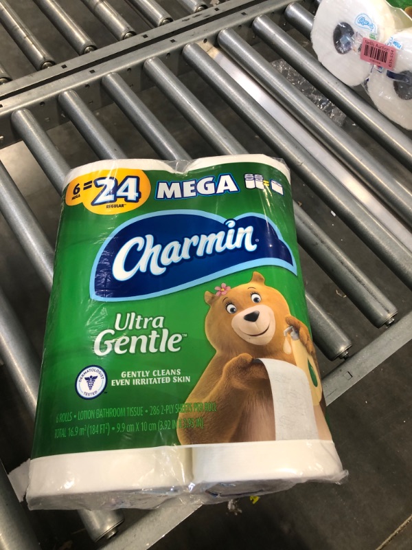 Photo 2 of Charmin Ultra Gentle Lotion Bathroom Tissue, Mega Rolls, 2-Ply - 6 rolls