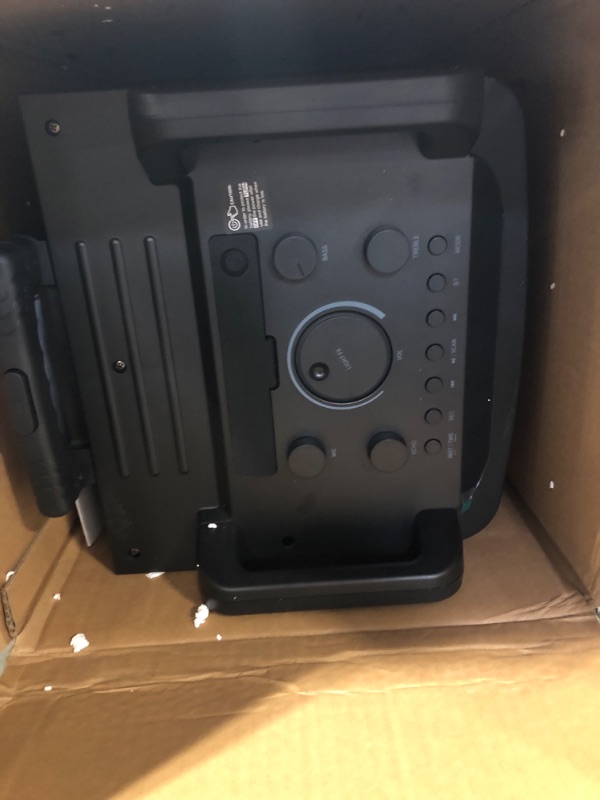 Photo 1 of Moukey Karaoke Machine with 2 UHF Wireless Microphones, Portable Bluetooth PA System Speaker, Lyrics Display Holder, Party Lights & Echo/Treble/Bass Adjustment Support TWS/REC/AUX/MP3/USB/TF/FM 2023 New 10" Karaoke Speaker
