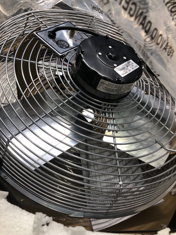 Photo 2 of TPI Corporation LDF-18-TE Industrial Dock Fan Head – 18" Aluminum Blade, 120V, TEAO Motor.