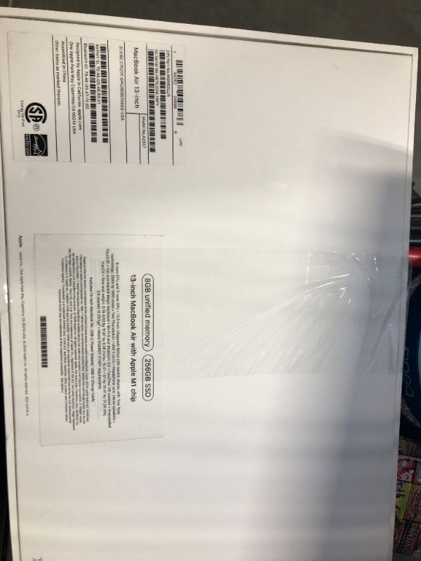 Photo 1 of Apple 2020 MacBook Air Laptop M1 Chip, 13" Retina Display, 8GB RAM, 256GB SSD Storage, Backlit Keyboard, FaceTime HD Camera, Touch ID. Works with iPhone/iPad; Silver 256GB Silver