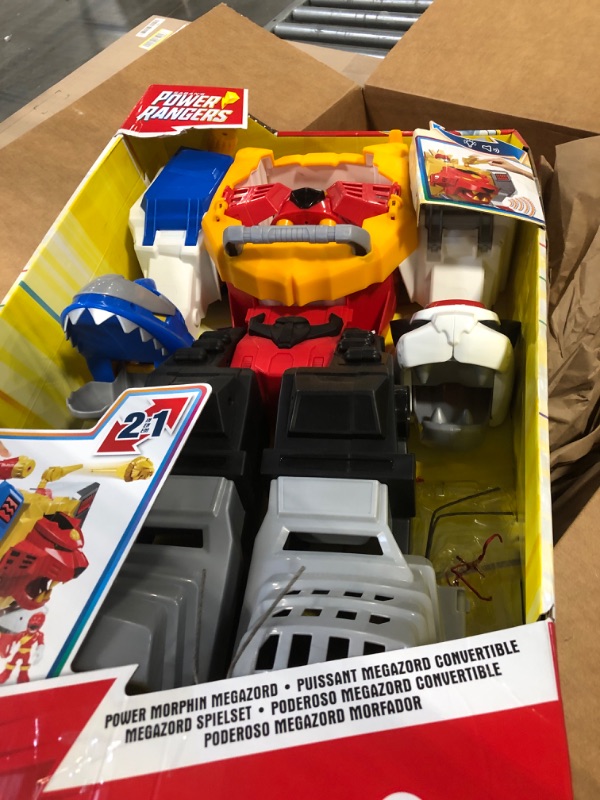 Photo 2 of Playskool Heroes Power Rangers Power Morphin Megazord, 2-in-1 Converting Playset, 2-Foot Megazord with Lights & Sounds, Kids Ages 3 & Up