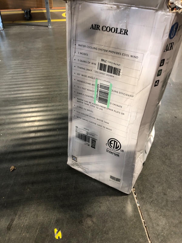 Photo 1 of Aigostar Evaporative Air Cooler, 3 In 1 Windowless Portable Swamp Cooler with Remote Control, Cooling Tower Fan with 3 Modes, Humidification, 3 Speeds, 12H Timer, 2 Water Tanks, 65°Oscillation