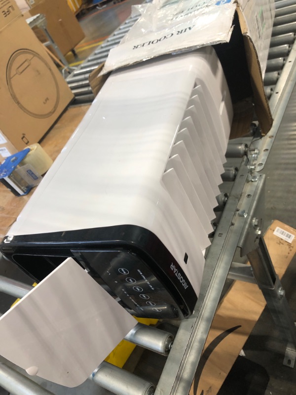 Photo 1 of Aigostar Evaporative Air Cooler, 3 In 1 Windowless Portable Swamp Cooler with Remote Control, Cooling Tower Fan with 3 Modes, Humidification, 3 Speeds, 12H Timer, 2 Water Tanks, 65°Oscillation