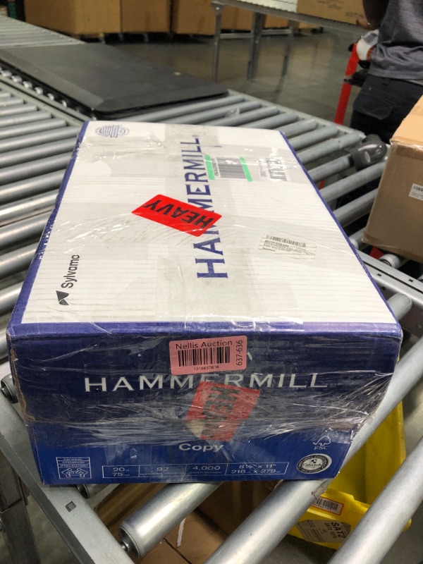 Photo 2 of Hammermill Printer Paper, 20 Lb Copy Paper, 8.5 x 11 - 8 Ream (4,000 Sheets) - 92 Bright, Made in the USA 8 Ream | 4000 Sheets Letter (8.5x11)