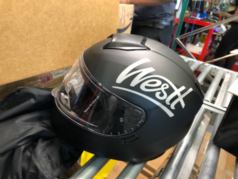 Photo 3 of Westt Storm X Full Face Motorcycle Helmet with Dual Visor, DOT Approved, Men and Women Medium Black