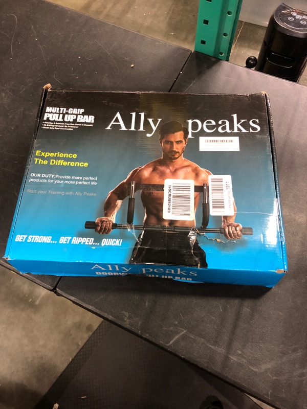 Photo 1 of Ally Peaks Pull Up Bar for Doorway | Thickened Steel Max Limit 440 lbs Upper Body Fitness Workout Bar| Multi-Grip Strength for Doorway | Indoor Chin-Up Bar Fitness Trainer for Home Gym Portable silver2