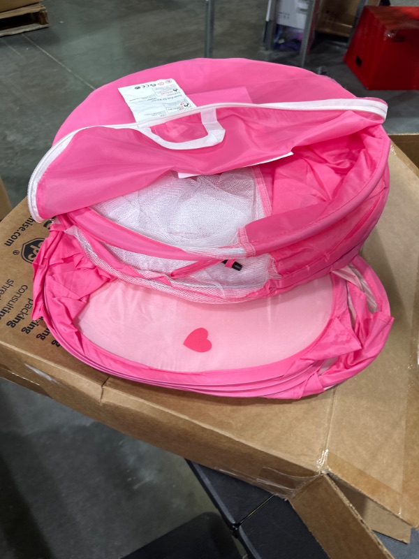 Photo 1 of GeerWest 3PC Princess Tent for Girls with Kids Ball Pit, Kids Play Tents and Crawl Tunnel for Toddlers, Pink Pop Up Playhouse Toys for Baby Indoor& Outdoor Tent Games, Birthday Kid’s Gifts pink princess 3pc