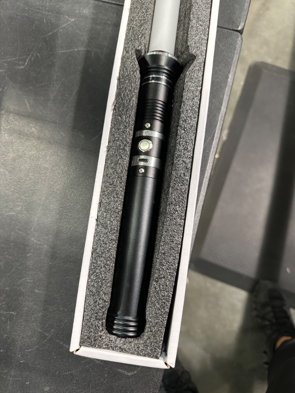 Photo 1 of HOCET Star Wars Neo Realistic Pixel Lightsaber Metal Hilt Full Size,Smooth Swing Force FX Lightsaber,Heavy Dueling Lightsaber,Black Series Light Saber,Costume Toys for Kids(Black)