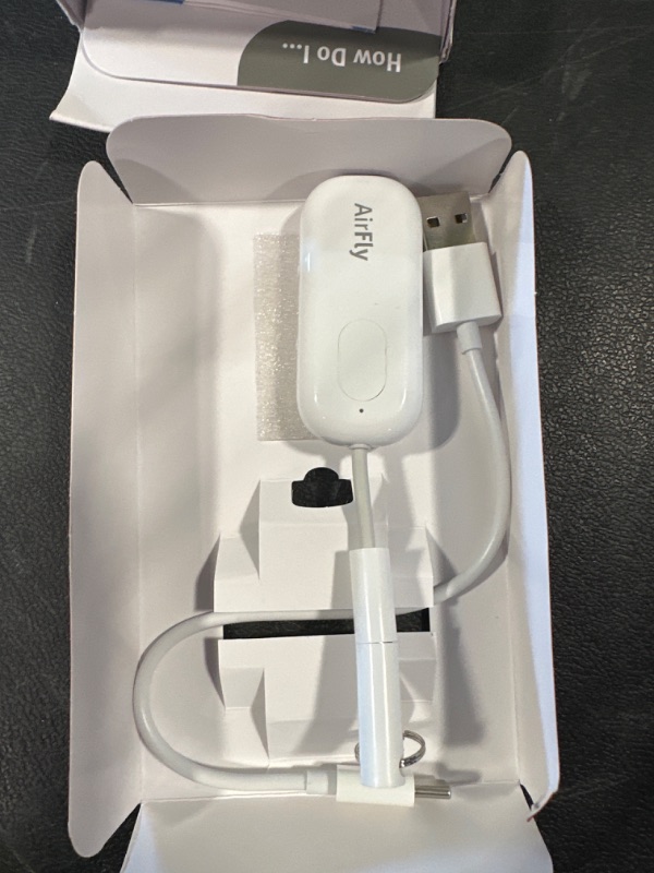 Photo 2 of Twelve South AirFly Pro Wireless Transmitter/Receiver With Audio Sharing For Up To 2 AirPods/Wireless Headphones To Any Audio Jack For Use On Airplanes, Boats Or In Gym, Home And Auto