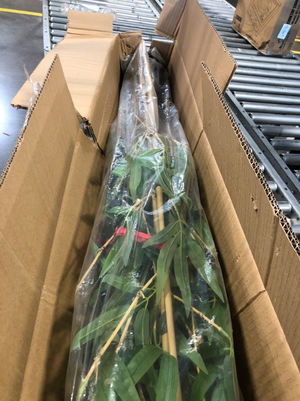 Photo 5 of Worth Garden Bamboo Silk Trees Artificial Plants, 7ft Realistic Faux Bamboo Tree, Tall 82in Greenery Office Indoor Outdoor Decor, 1500 Green Leaves & 10 Thin Trunks, Black Pot & 20g Dry Moss Included 1 PACK
**Pot Not Included