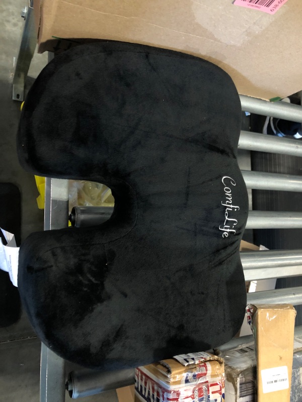 Photo 3 of ComfiLife Gel Enhanced Seat Cushion - Non-Slip Orthopedic Gel & Memory Foam Coccyx Cushion for Tailbone Pain - Office Chair Car Seat Cushion - Sciatica & Back Pain Relief (Black)