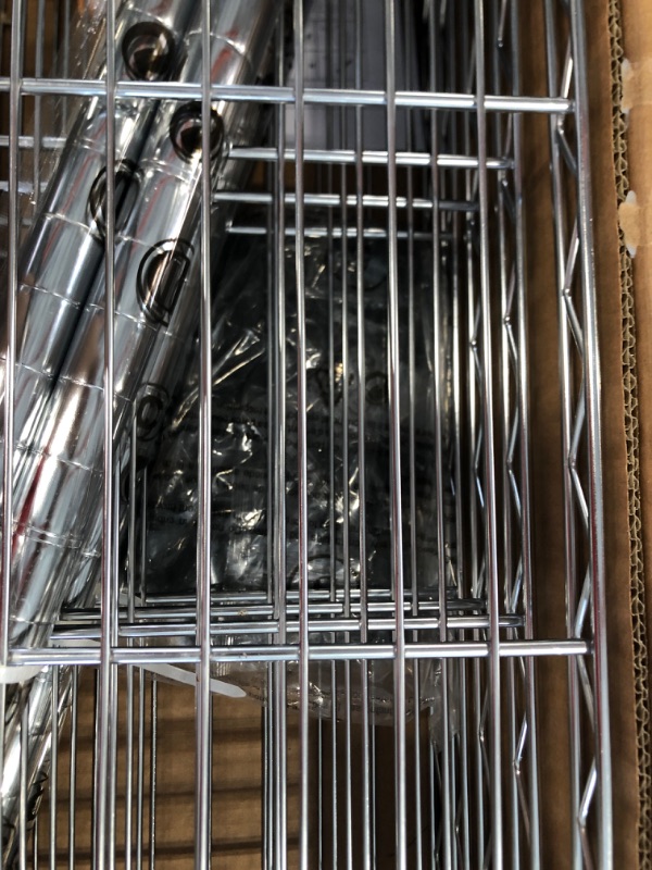 Photo 1 of 5-Tier Steel Wire Shelving Unit in Chrome (36 in. W x 72 in. H x 16 in. D)