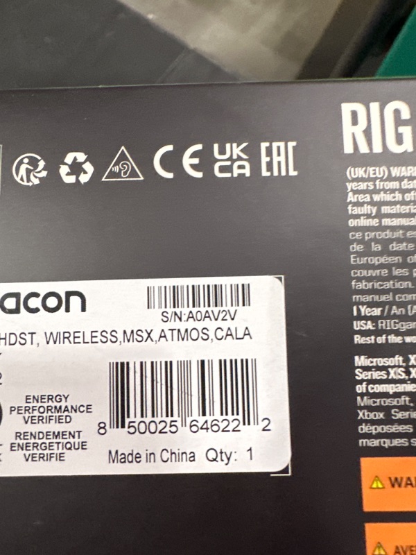 Photo 3 of RIG 800 PRO HX Wireless Headset and Multi-Function Base Station for Xbox Series X|S, Xbox One, Windows 10/11 PCs - with Dolby Atmos for Headphones 3D Surround Sound - 24 Hour Battery