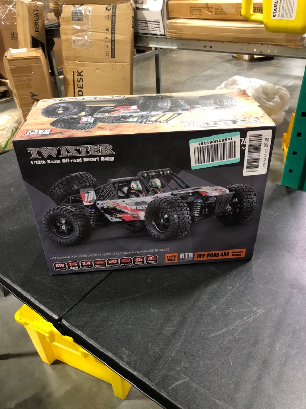 Photo 2 of YONCHER YC280 1:12 Large Remote Control Cars, RC Trucks for Adults High Speed 45+Km/h, RC Cars for Boys Age 8-12, 4WD Hobby All Terrains 4X4 Waterproof Off Road Truck, Monster Trucks 2 Batteries 1:12 Scale