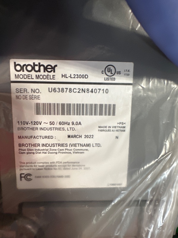 Photo 2 of Brother HL L2300D Monochrome Printer Printing