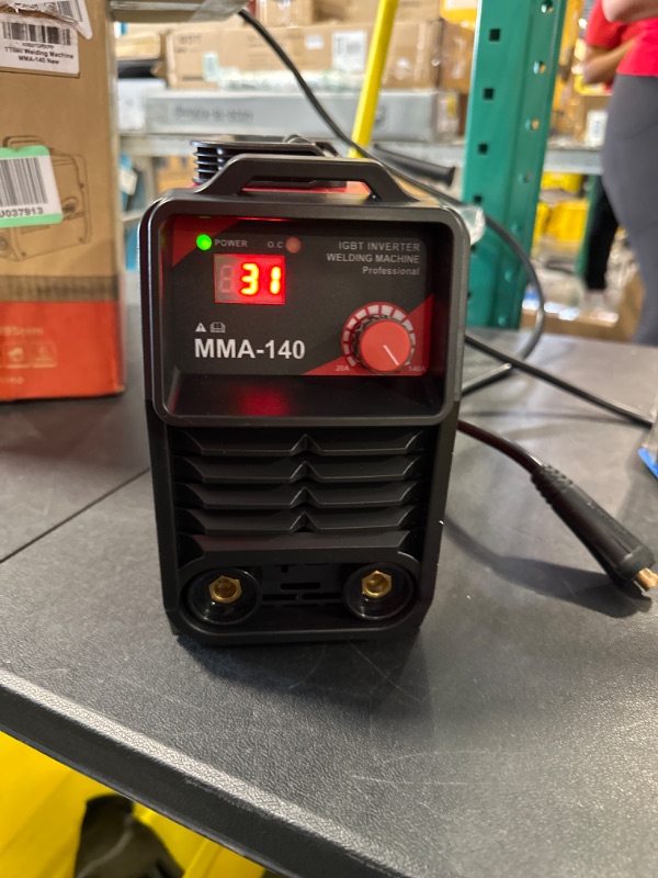 Photo 3 of 140Amp MMA Welder, 110/220V Stick Welder Dual Voltage ARC Welding Machine Portable Welder Machine with Welder Kit, Out of the Box 140MAP 110/220V stick welder