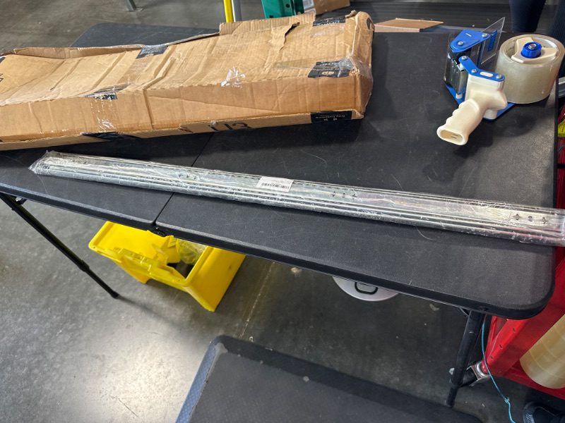 Photo 1 of KCOLVSION 38 Inch 260 Lb Capacity Heavy Duty Drawer Slides(with Stainless Screws),Side Mount Undermount Full Extension 3 Fold Ball Bearing Stainless Steel Hardware Drawer Rails 38inch/260Lb Without Lock