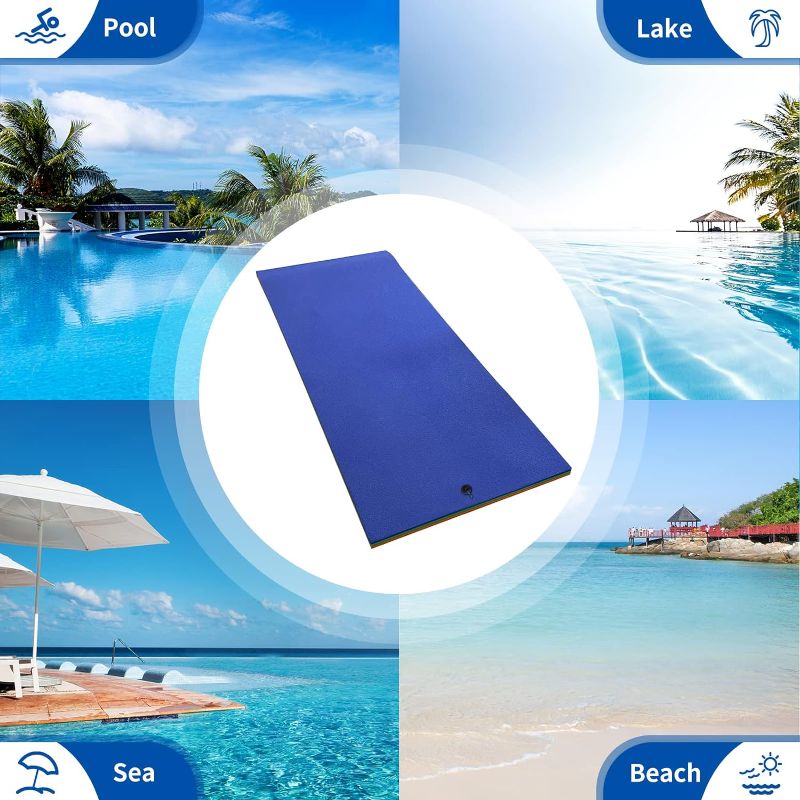 Photo 1 of ***LENGTH UNKNOWN***Water Floating Mat Pad for Lake 5 Feet Wide, Extra Large Floating Island, 3-Layer Tear-Resistant Xpe Foam, Multiple Size, Float Water Mats for Boating for Lake, Ocean 5 Feet Wide