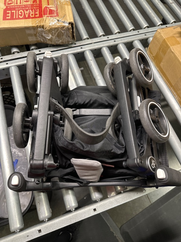 Photo 1 of gb Pockit Air All Terrain Ultra Compact Lightweight Travel Stroller with Breathable Fabric in Velvet Black Velvet Black Pockit Air