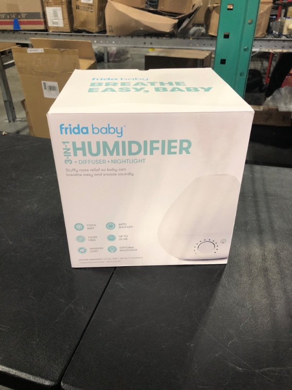 Photo 1 of Frida Baby Fridababy 3-in-1 Humidifier with Diffuser and Nightlight, White