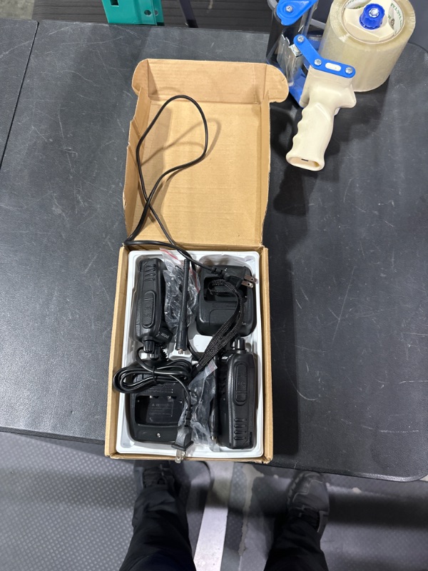 Photo 1 of pxton Walkie Talkies Rechargeable Long Range Two-Way Radios with Earpieces,2-Way Radios UHF Handheld Transceiver Walky Talky with Flashlight Li-ion Battery and Charger?2 Pack?