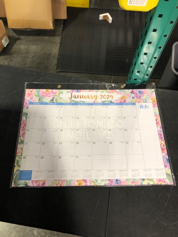 Photo 3 of 2024 Desk Calendar - Jan. 2024 - Dec. 2024, 12 Months Large Monthly Desk Calendar, 22" x 17", Desk Pad, Large Ruled Blocks, To-do List & Notes, Best Desk/Wall Calendar for Planning and Organizing