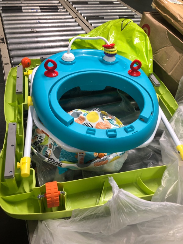 Photo 2 of Bright Starts Giggling Safari Walker with Easy Fold Frame for Storage, Ages 6 Months +