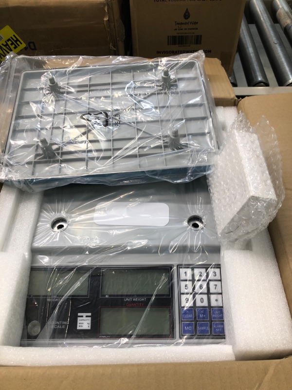 Photo 1 of Bonvoisin Industrial Counting Scale Digital Scale for Parts and Coins kg/g/lb Electronic Gram Scale Inventory Counting Scale Industrial Parts Coins Piece Counting Scale (30kg/66lb, 1g)