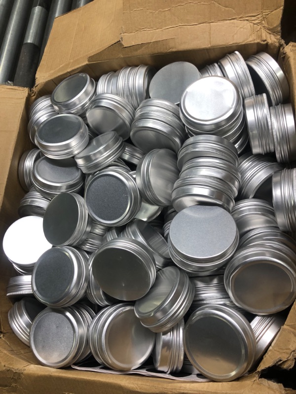 Photo 2 of 
Aluminum Tin Cans, 24PCS 1/2 Oz Metal Round Tins Containers DIY Hand Cream Lip Balm Tins Small Empty Storage Travel Tin Jars for Candles, Salve, Cosmetics,.