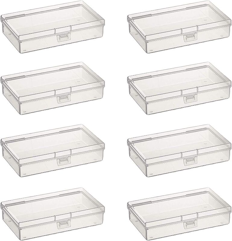 Photo 1 of 

Goodma 2Pieces Rectangular Empty Mini Clear Plastic Organizer Storage Box Containers with Hinged Lids for Small Items and Other Craft Projects (5.3 x 3.1 x...